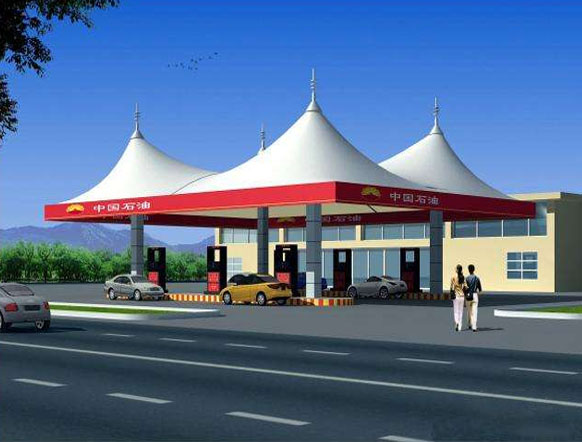 陜西加油站膜結構工程方案